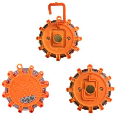 3 Pack Magnetic Roadside Warning Flares Disc Emergency Beacon Flares With Hook